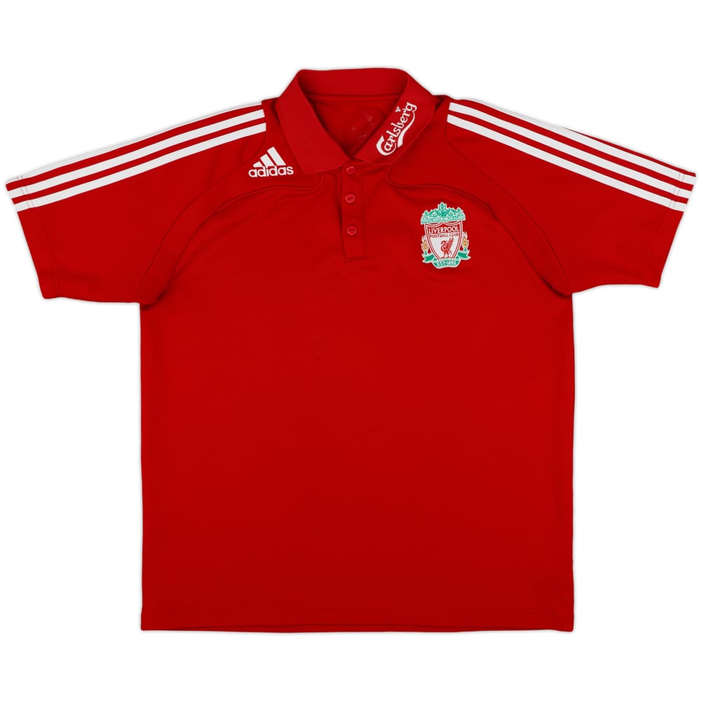2008-09 Liverpool adidas Polo Shirt - 8/10 - (L)