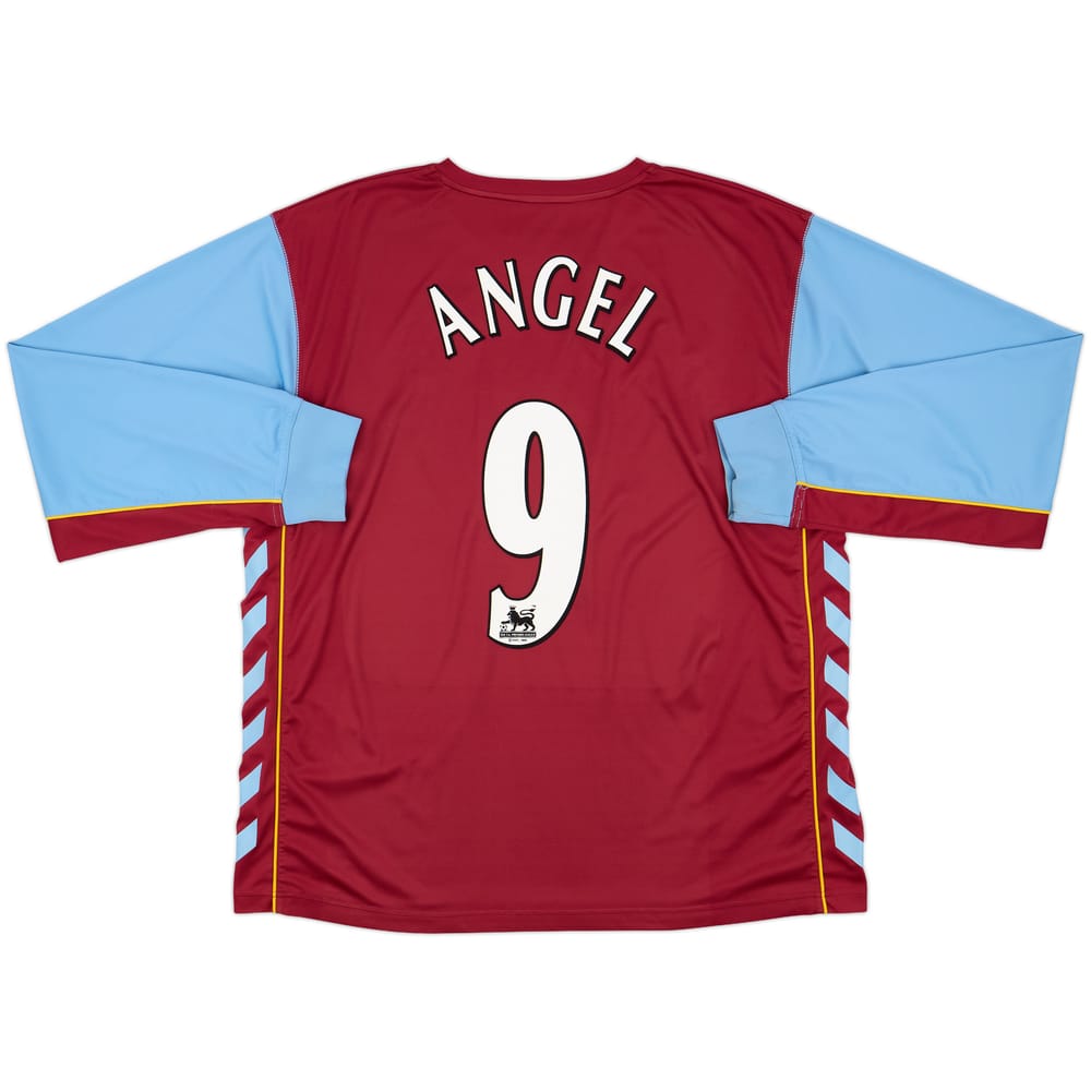 2005-06 Aston Villa Home L/S Shirt Angel #9 - 7/10 - (3XL)