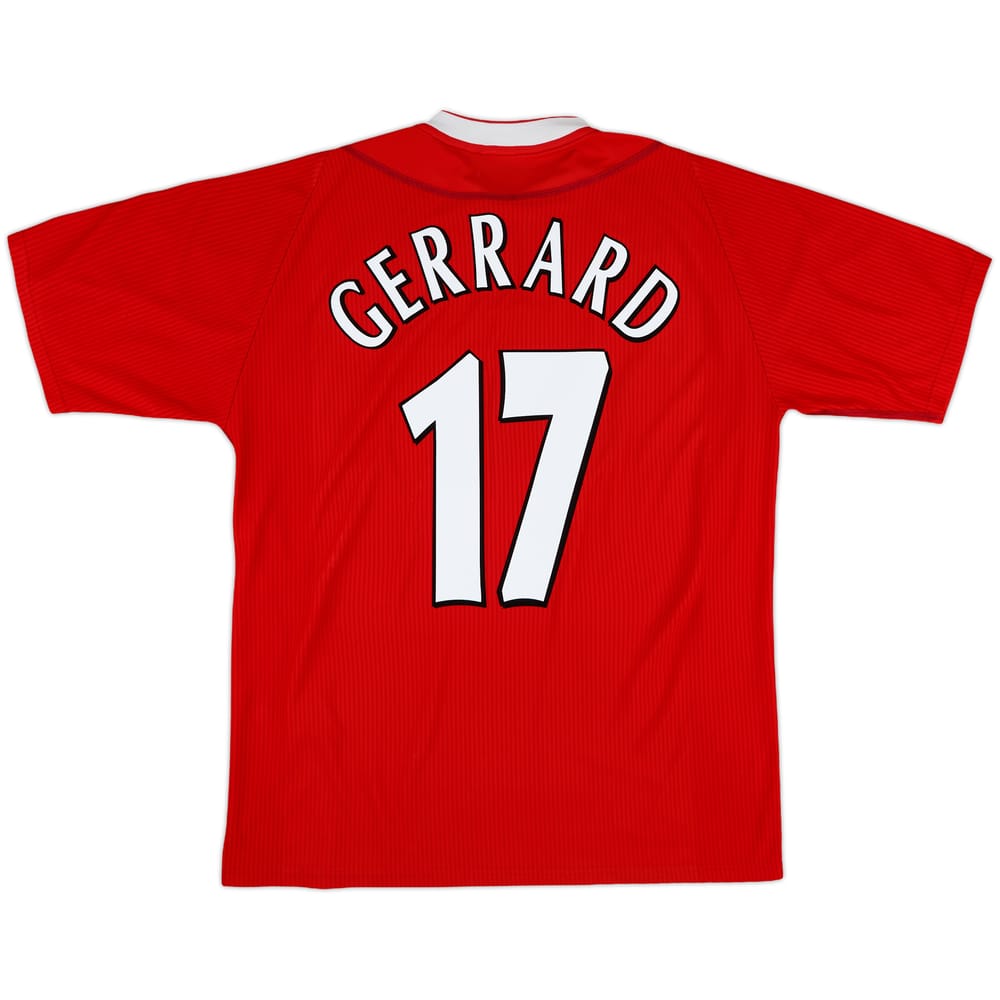 2002-04 Liverpool Home Shirt Gerrard #17 - 6/10 - (L)