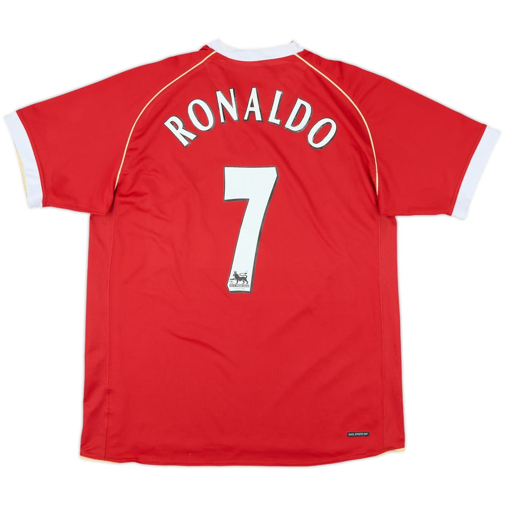 2006-07 Manchester United Home Shirt Ronaldo #7 - 6/10 - (L)