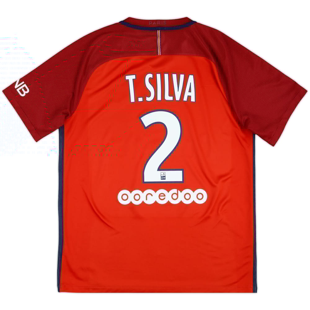 2016-17 Paris Saint-Germain Away Shirt T.Silva #2 - 5/10 - (L)