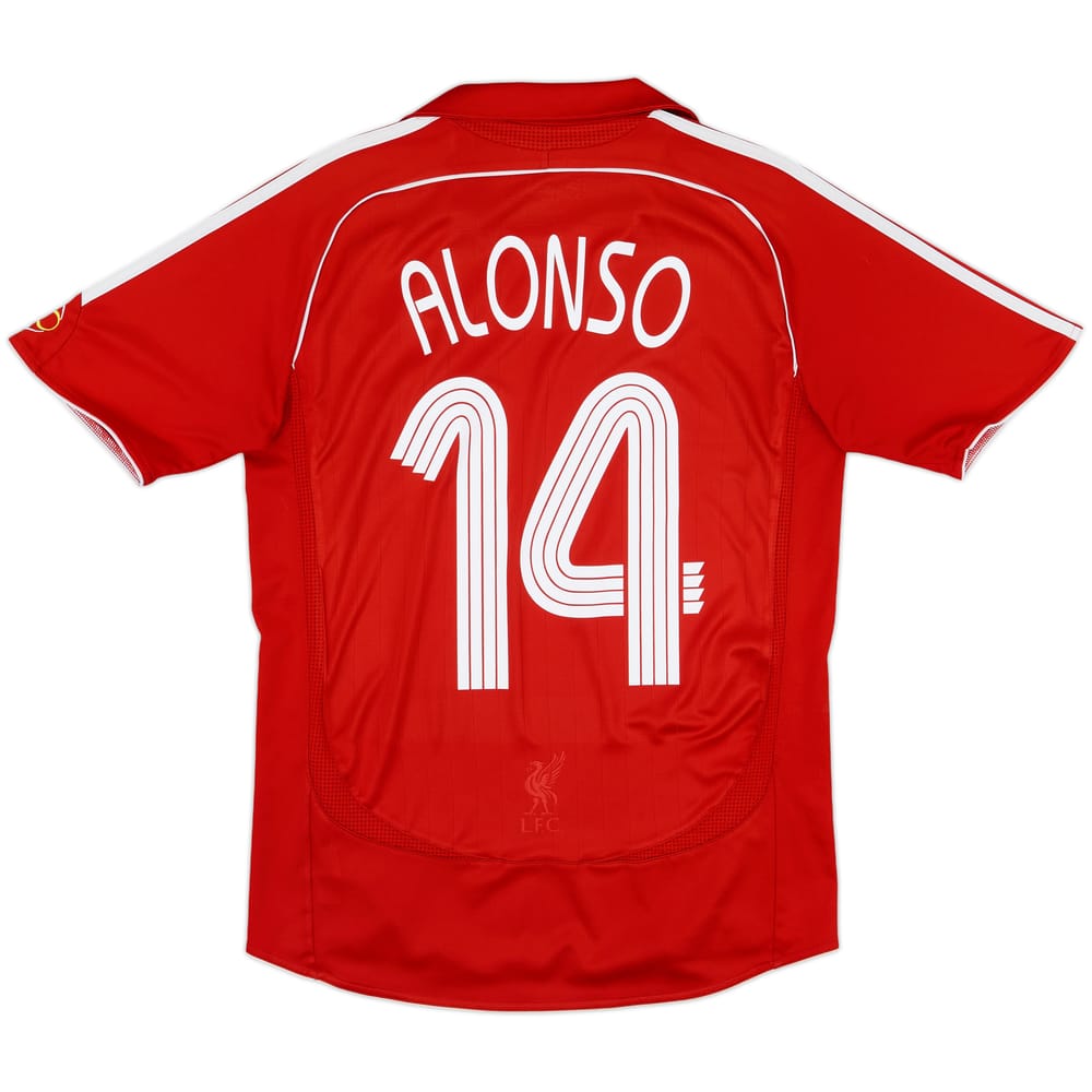 2006-08 Liverpool Home Shirt Alonso #14 - 6/10 - (S)