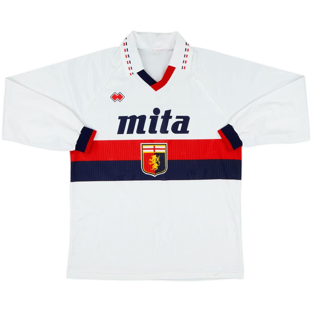 1991-92 Genoa Away L/S Shirt - 8/10 - (L)