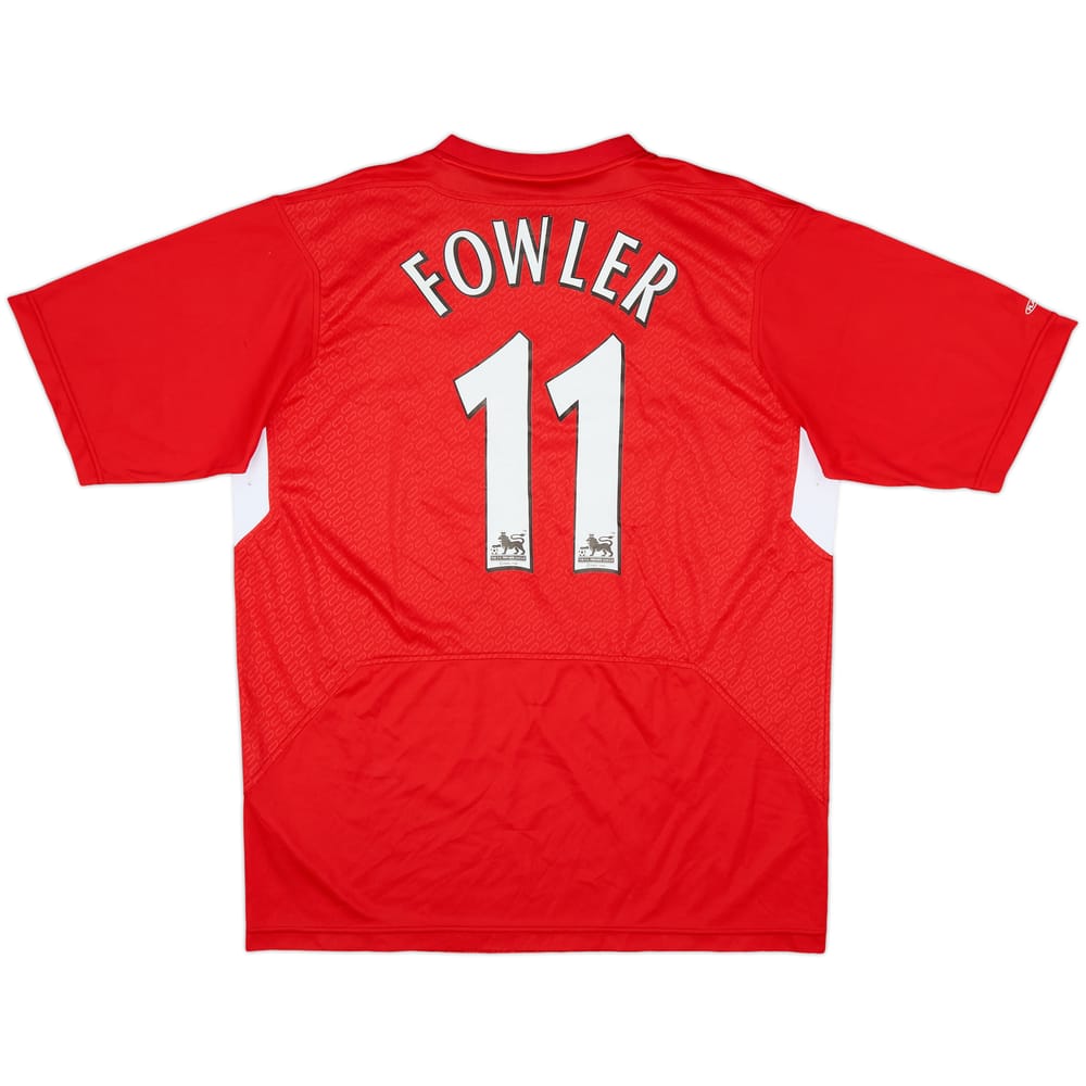 2004-06 Liverpool Home Shirt Fowler #11 - 6/10 - (L)