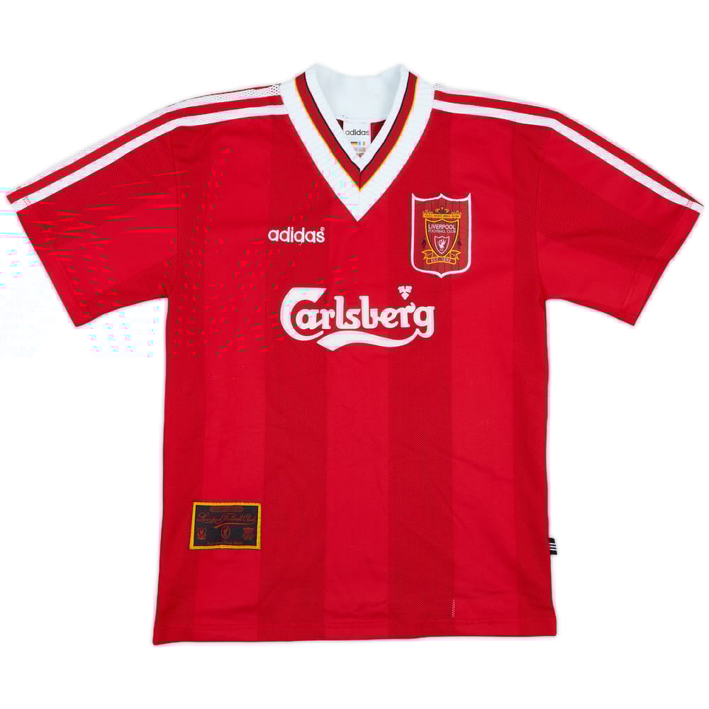 1995-96 Liverpool Home Shirt - 8/10 - (S.Boys)