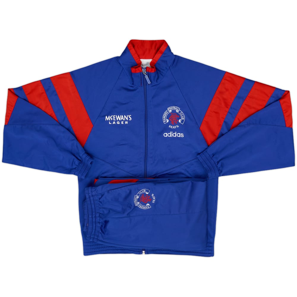 1992-94 Rangers adidas Full Tracksuit - 9/10 - (S.Boys)