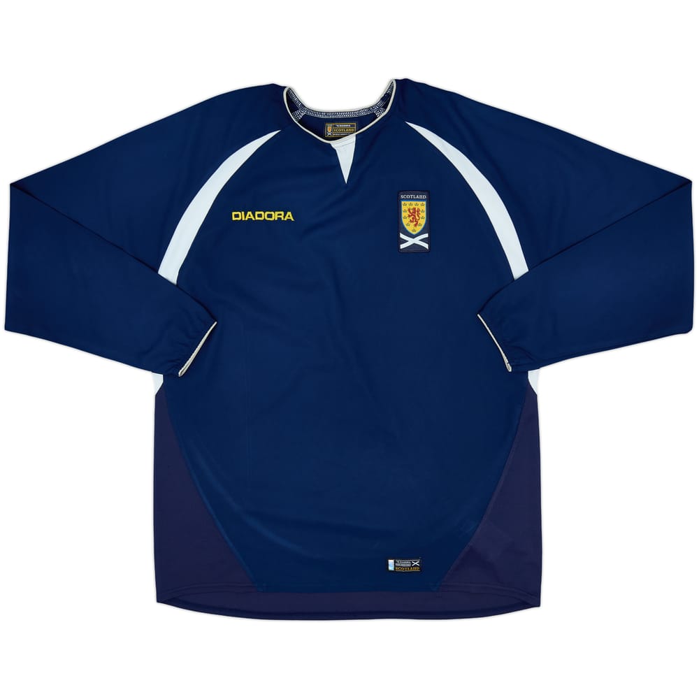 2003-05 Scotland Home L/S Shirt - 9/10 - (L)