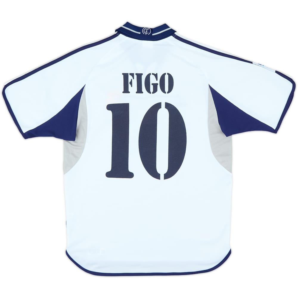 2000-01 Real Madrid Home Shirt Figo #10 - 4/10 - (S)