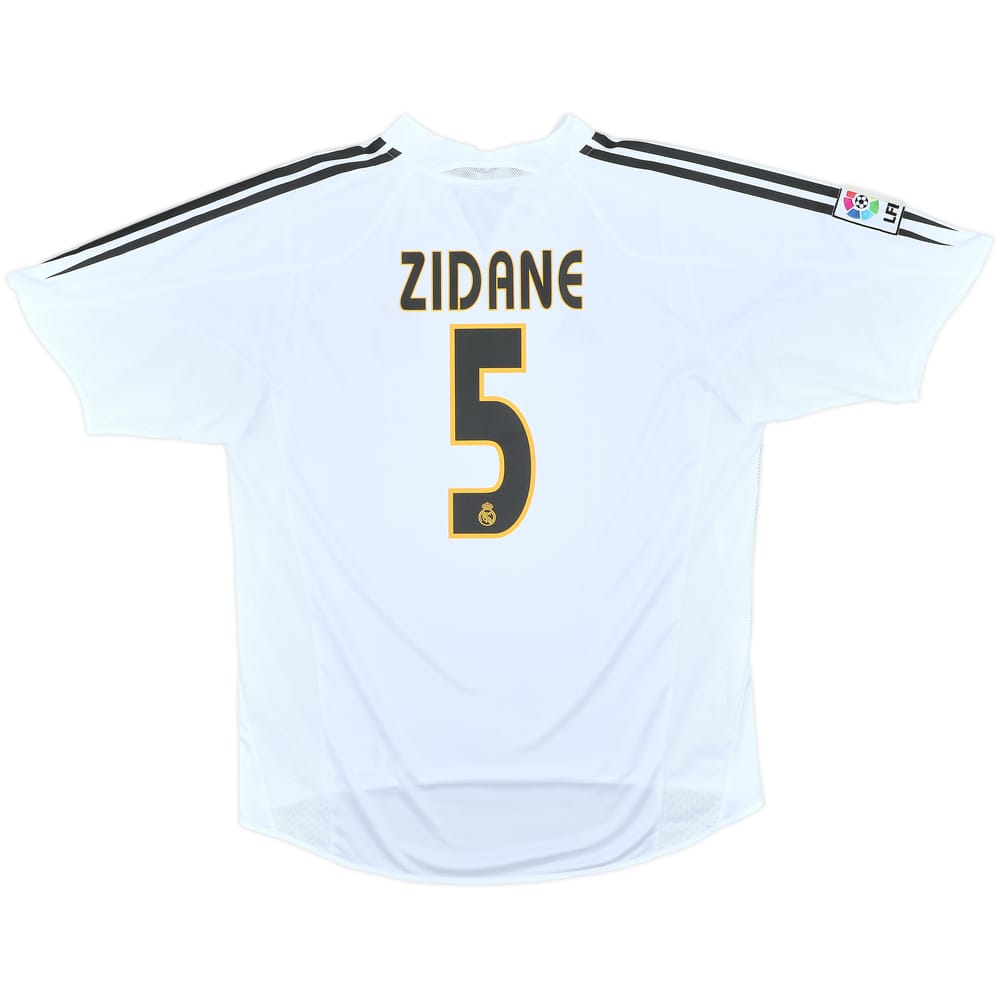 2004-05 Real Madrid Home Shirt Zidane #5 - 10/10 - (L)