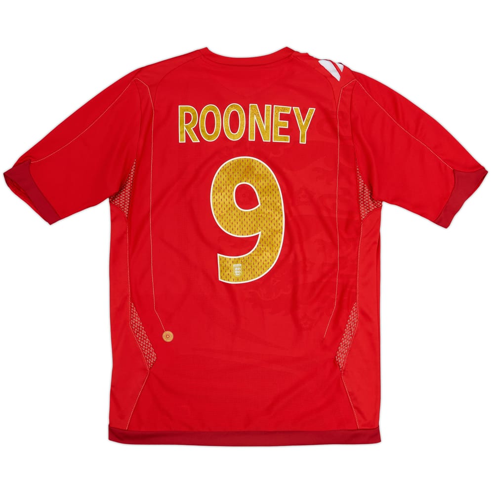 2006-08 England Away Shirt Rooney #9 - 5/10 - (S)