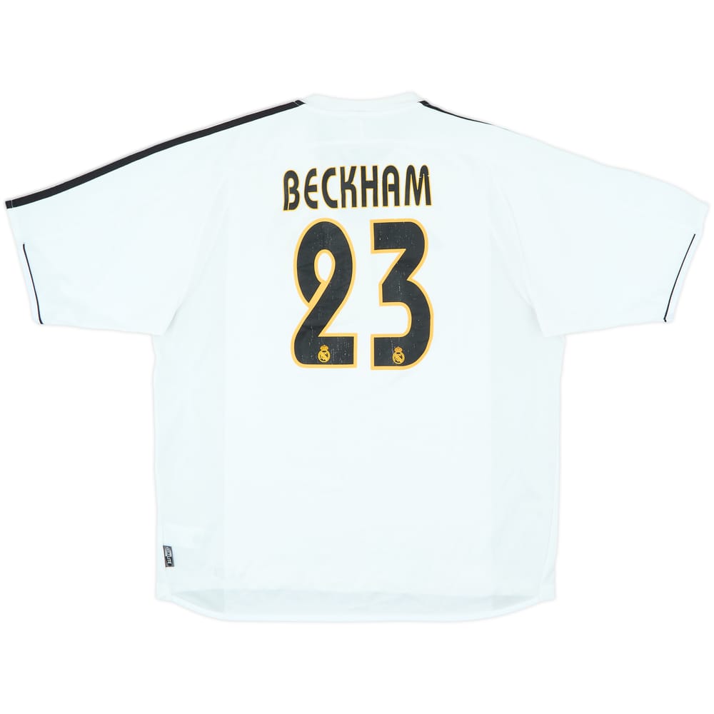 2003-04 Real Madrid Home Shirt Beckham #23 - 6/10 - (XL)
