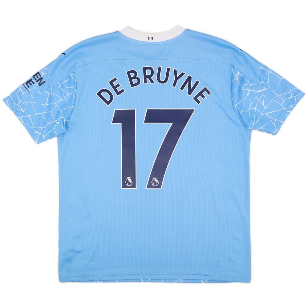 2020-21 Manchester City Home Shirt De Bruyne #17 - 8/10 - (L)
