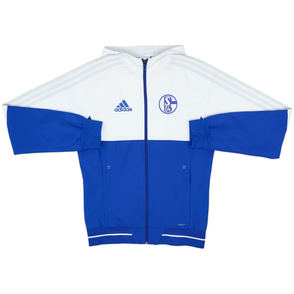2017-18 Schalke adidas Hooded Track Jacket - 8/10 - (XS)