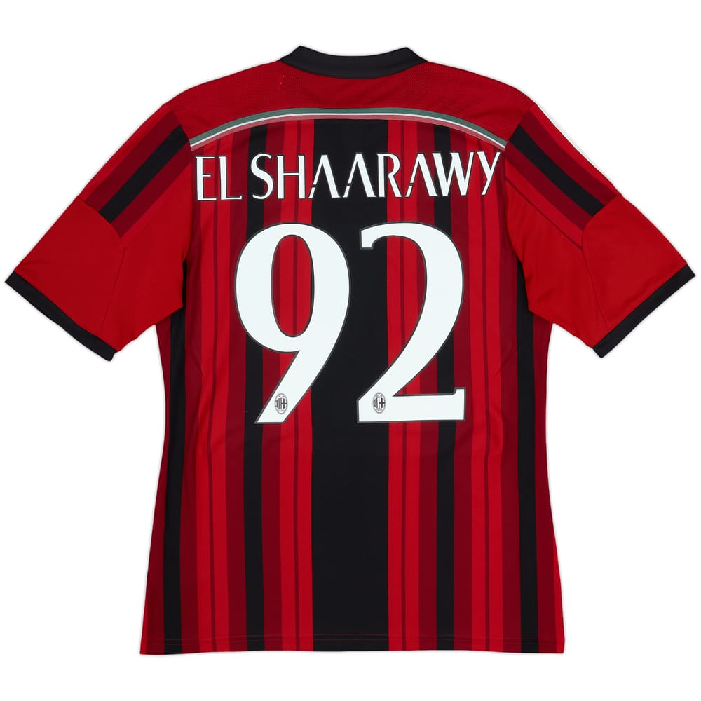 2014-15 AC Milan Home Shirt El Shaarawy #92 - 8/10 - (M)