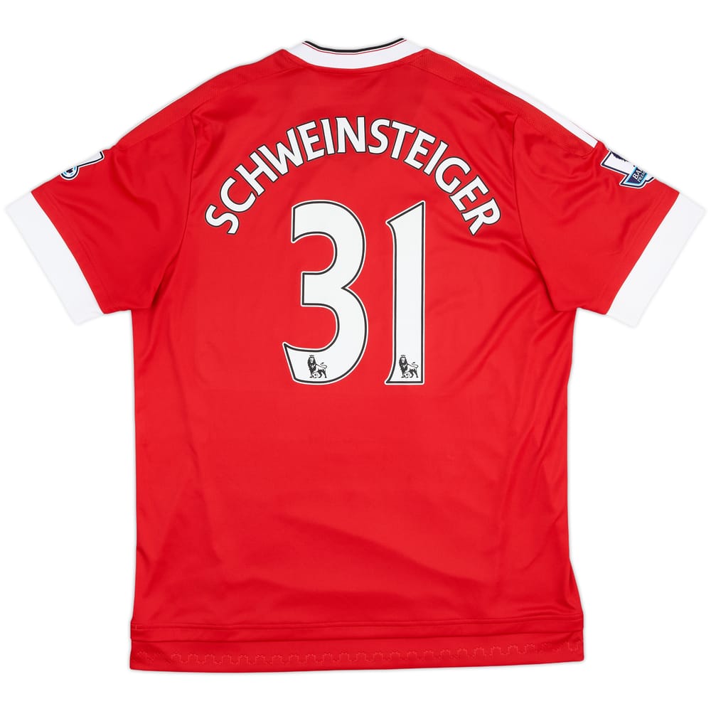 2015-16 Manchester United Home Shirt Schweinsteiger #31 - 8/10 - (L)