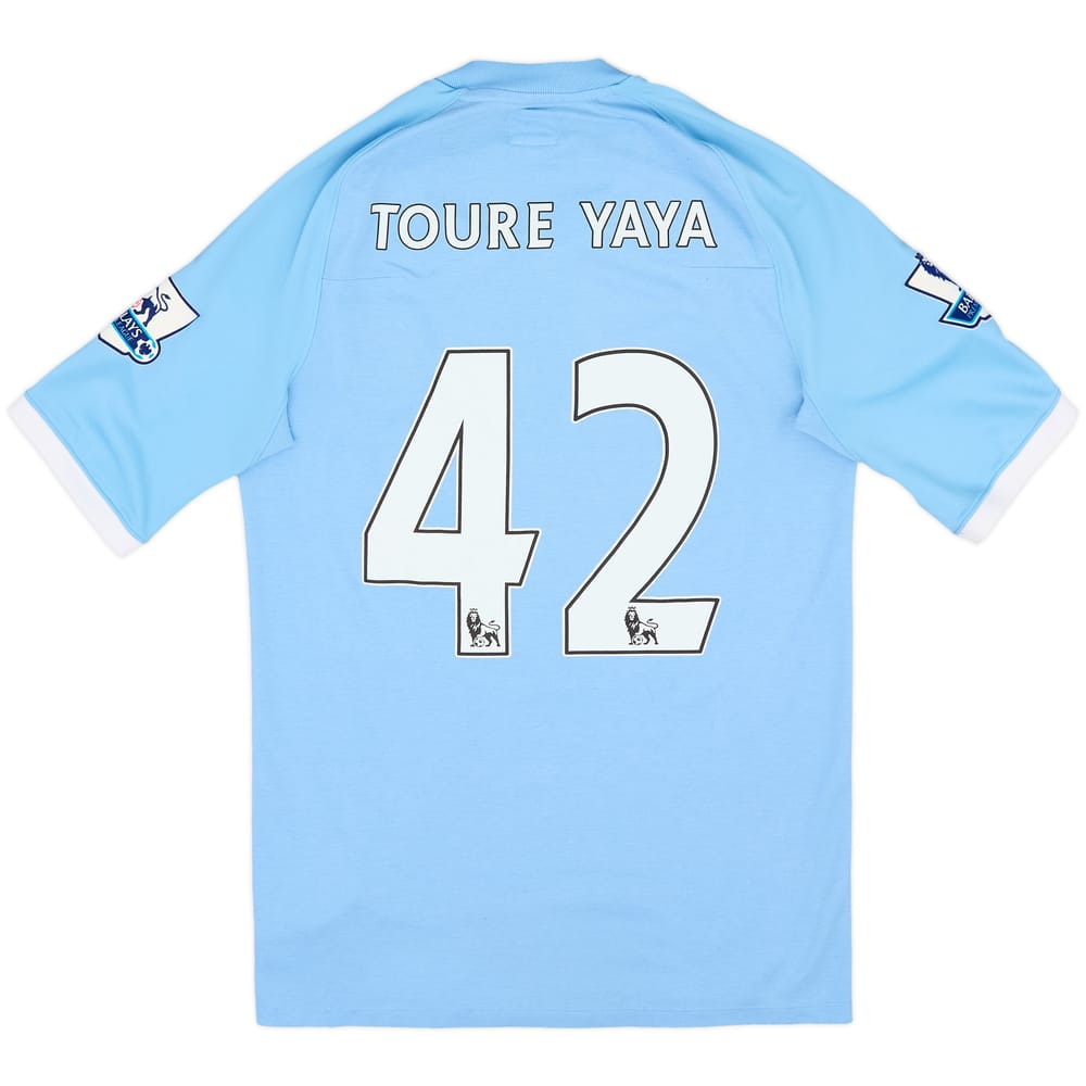 2010-11 Manchester City Home Shirt Toure Yaya #42 - 6/10 - (XS)