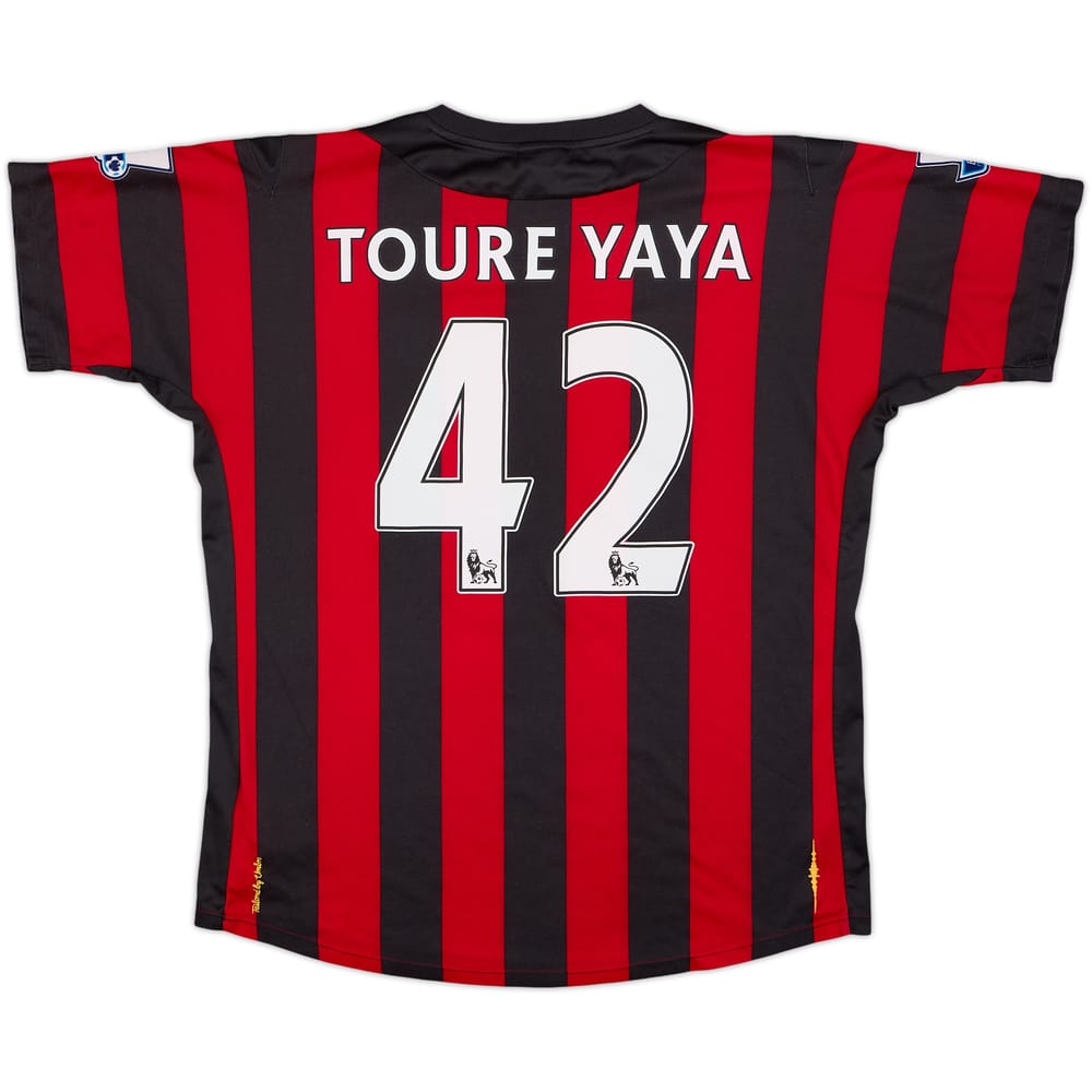 Camiseta de visitante del Manchester City 2011-12 Toure Yaya #42 - 6/10 - (L)