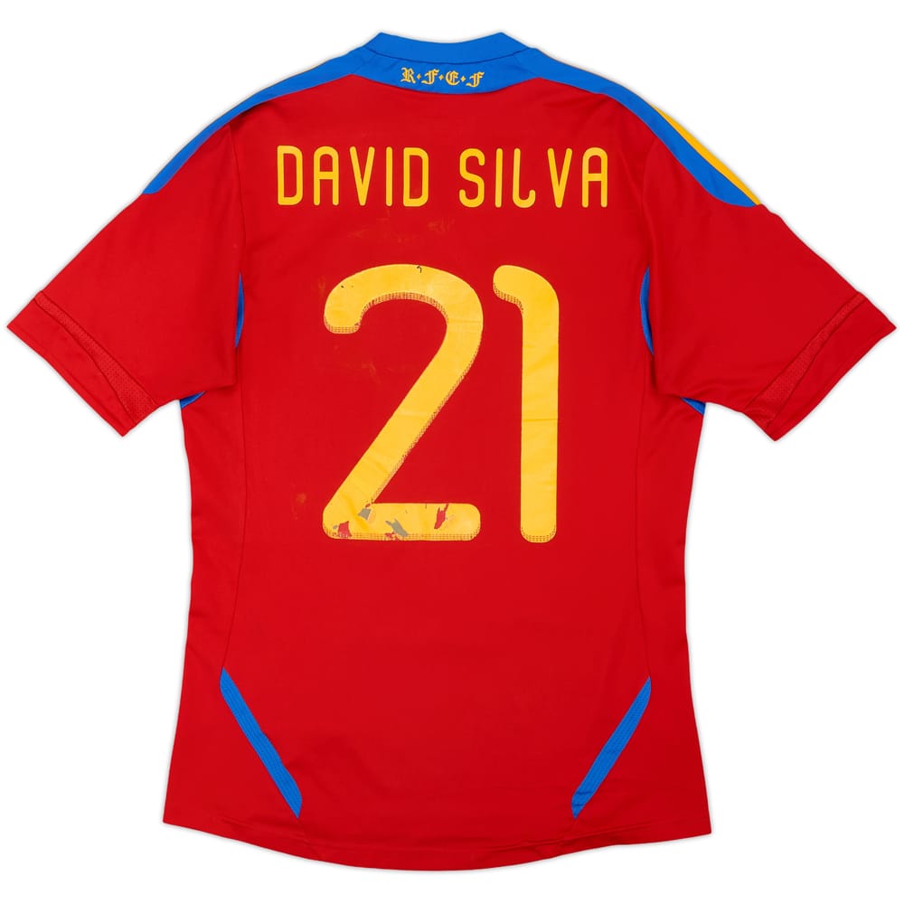 Camiseta de local de España 2010-11 David Silva #21 - 5/10 - (S)