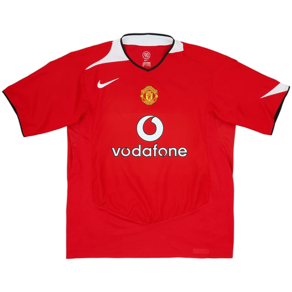 2004-06 Manchester United Home Shirt - 5/10 - (XL)