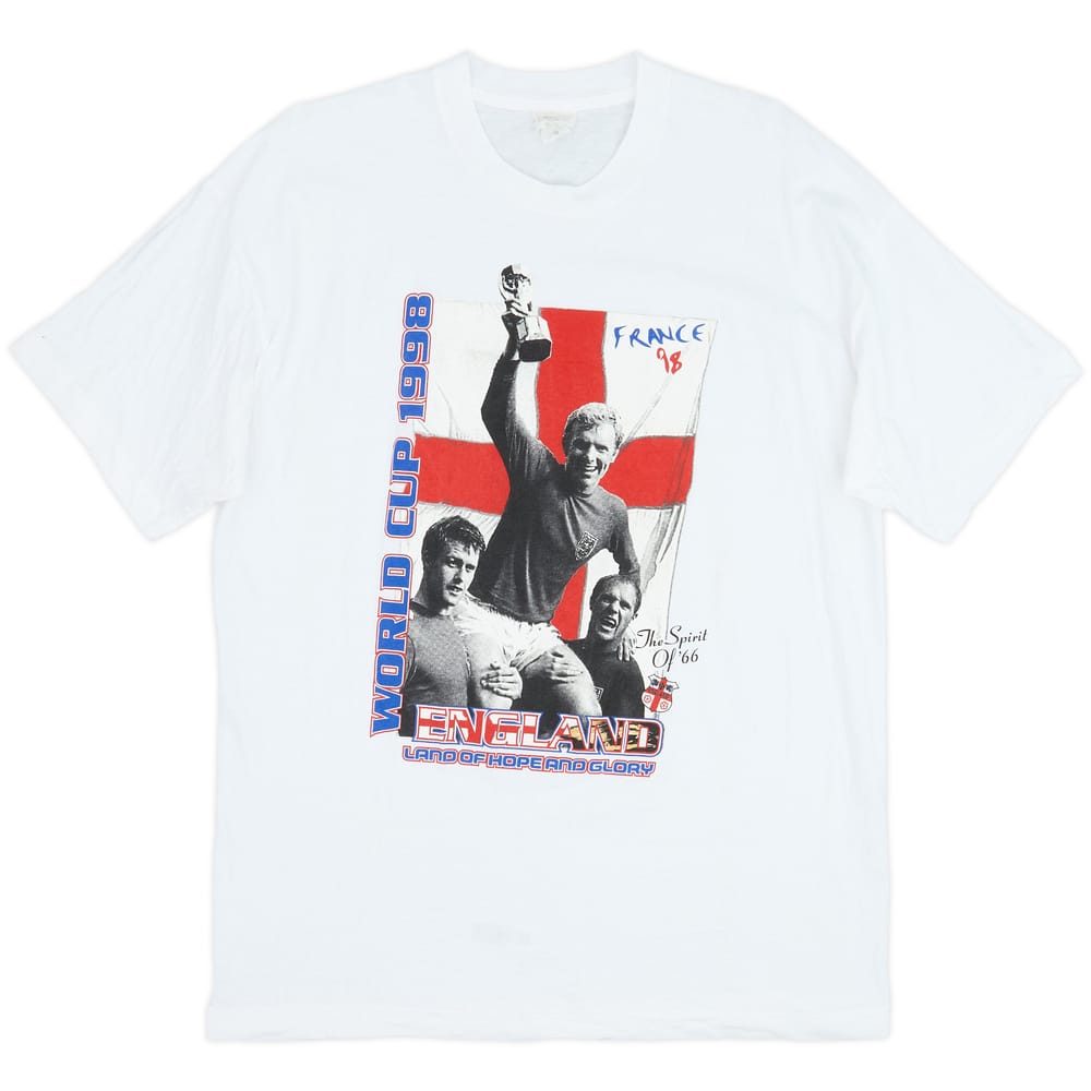 1990s England World Cup 1998 Fan Shirt - 8/10 - (XXL)