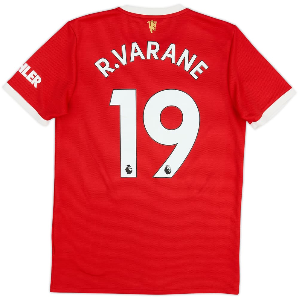 2021-22 Manchester United Home Shirt Varane #19 - 9/10 - (M)
