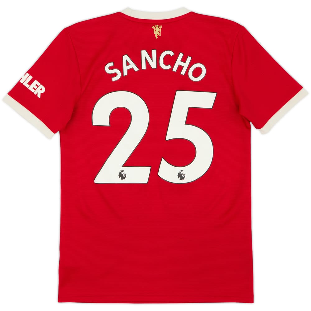 2021-22 Manchester United Home Shirt Sancho #25 - 5/10 - (S)