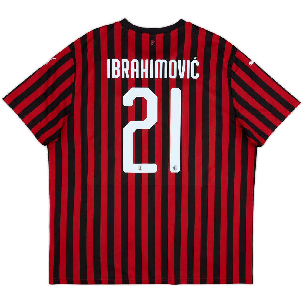 2019-20 AC Milan Home Shirt Ibrahimovic #21 - 8/10 - (XXL)