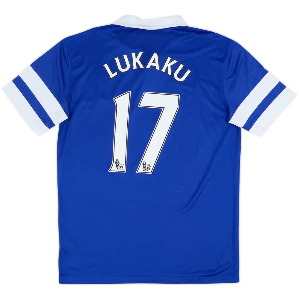 2013-14 Everton Home Shirt Lukaku #17 - 9/10 - (M)