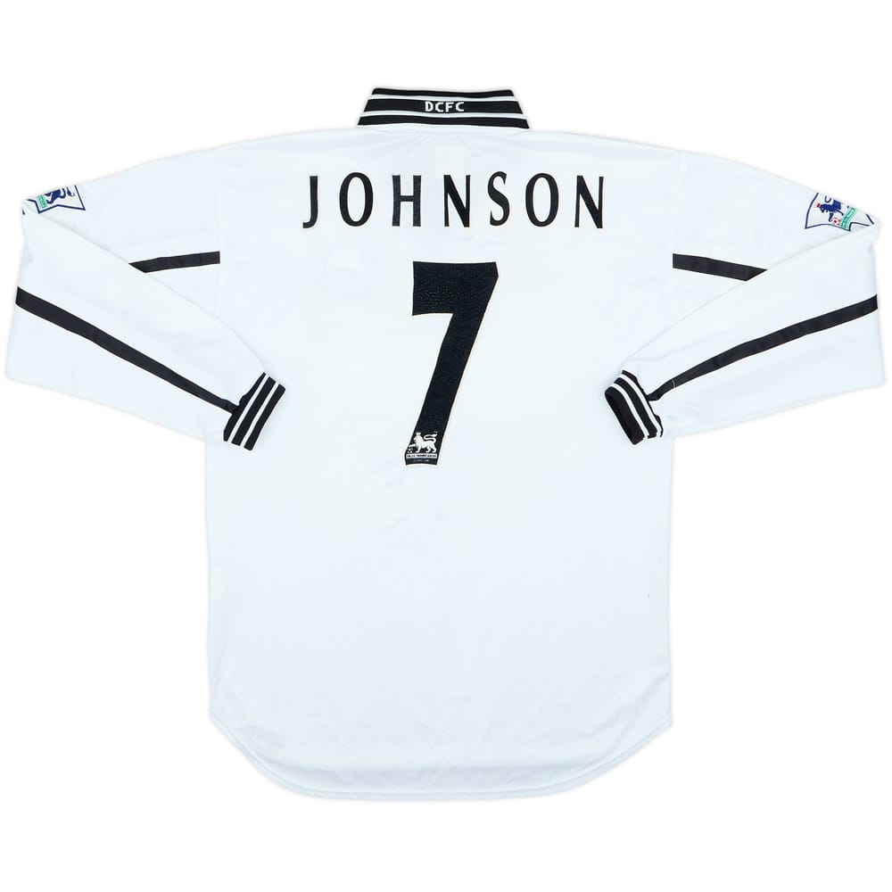 Camiseta de local de manga larga del Derby County 1999-01 Johnson #7 - 5/10 - (S)