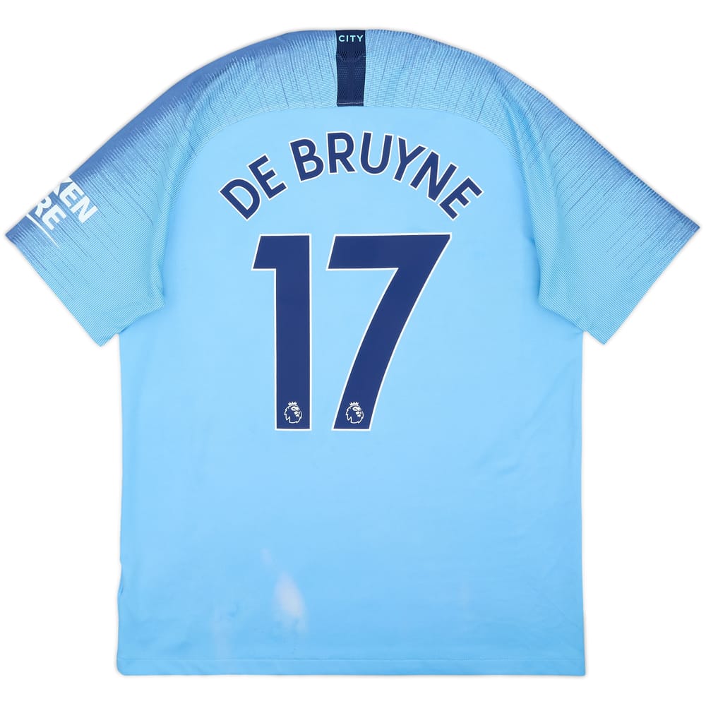 2018-19 Manchester City Home Shirt De Bruyne #17 - 5/10 - (L)