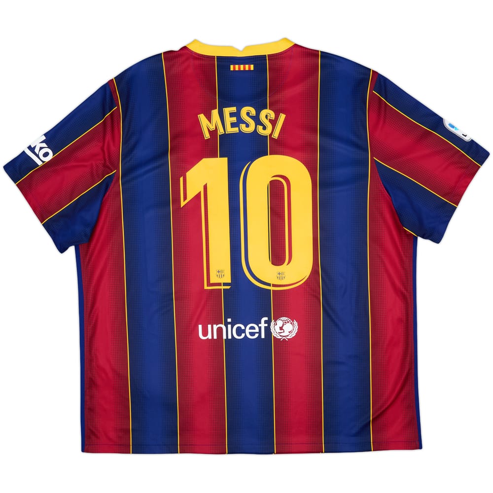 2020-21 Barcelona Home Shirt Messi #10 - 10/10 - (3XL)
