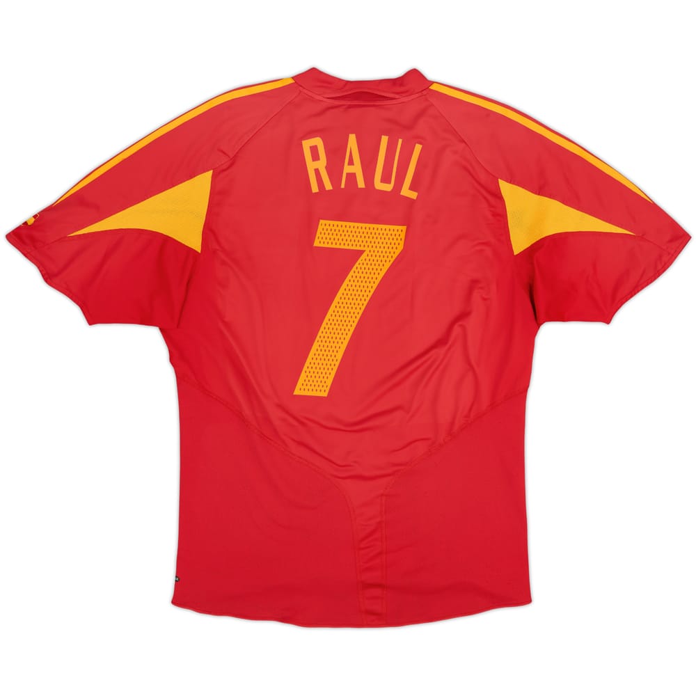 2004-06 Spain Home Shirt Raul #7 - 5/10 - (XL)