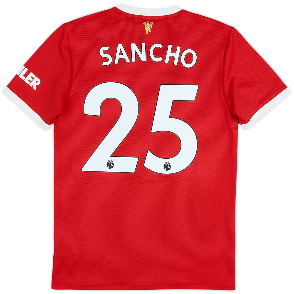 2021-22 Manchester United Home Shirt Sancho #25 - 5/10 - (S)
