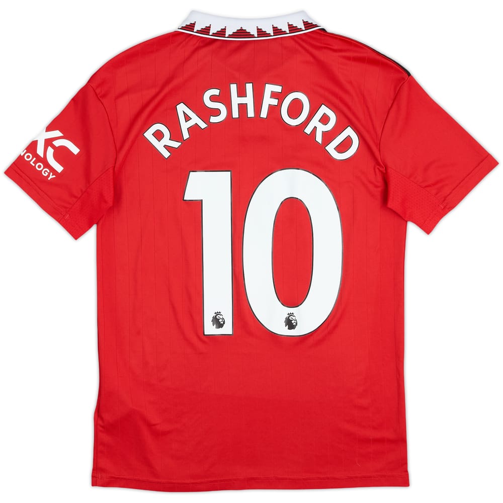 2022-23 Manchester United Home Shirt Rashford #10 - 9/10 - (L.Boys)