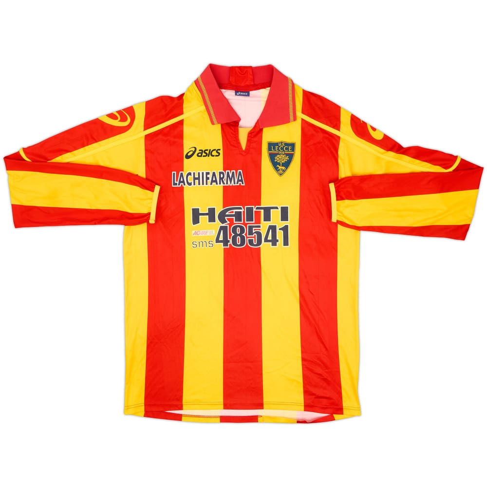 2009-10 Lecce Match Issue Home L/S Shirt #6