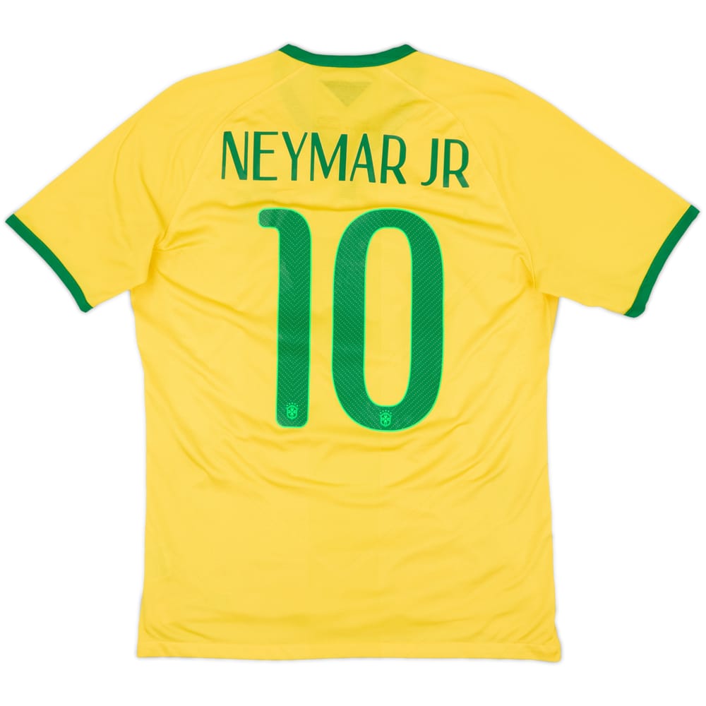 2014-15 Brazil Authentic Home Shirt Neymar Jr #10 - 8/10 - (M)