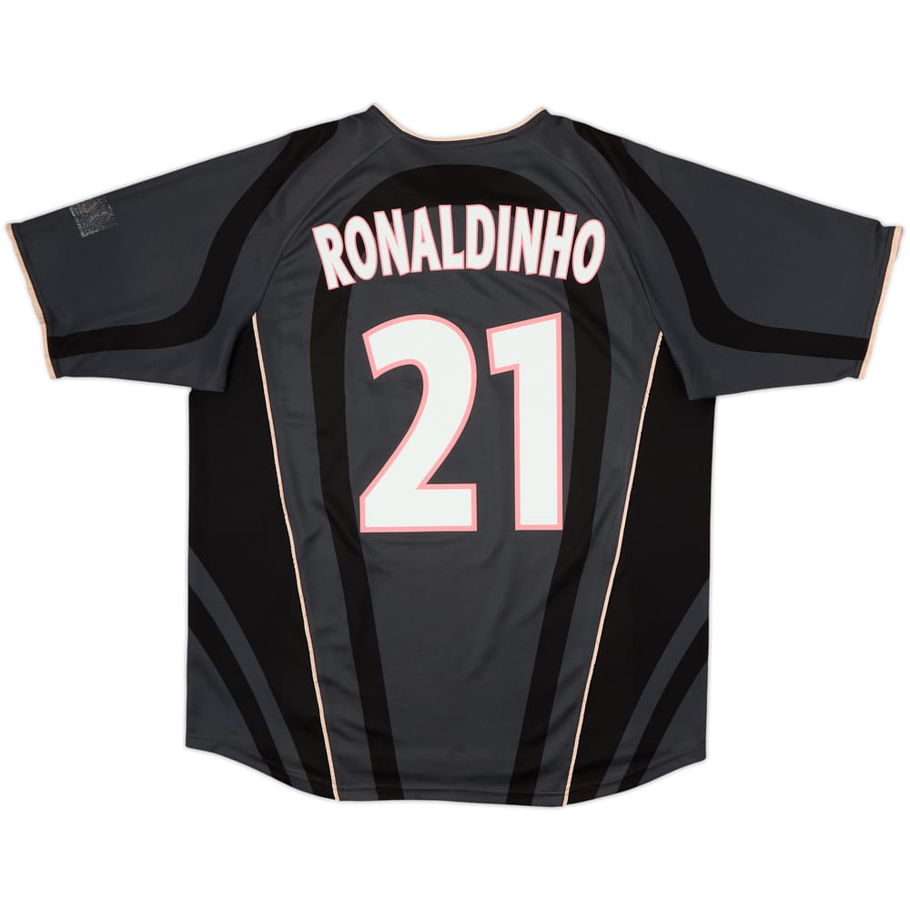 2001-02 Paris Saint-Germain Third Shirt Ronaldinho #21 - 7/10 - (XL)