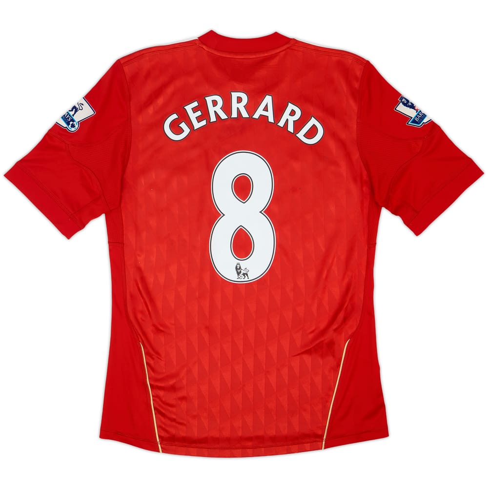 2010-12 Liverpool Home Shirt Gerrard #8 - 7/10 - (S)
