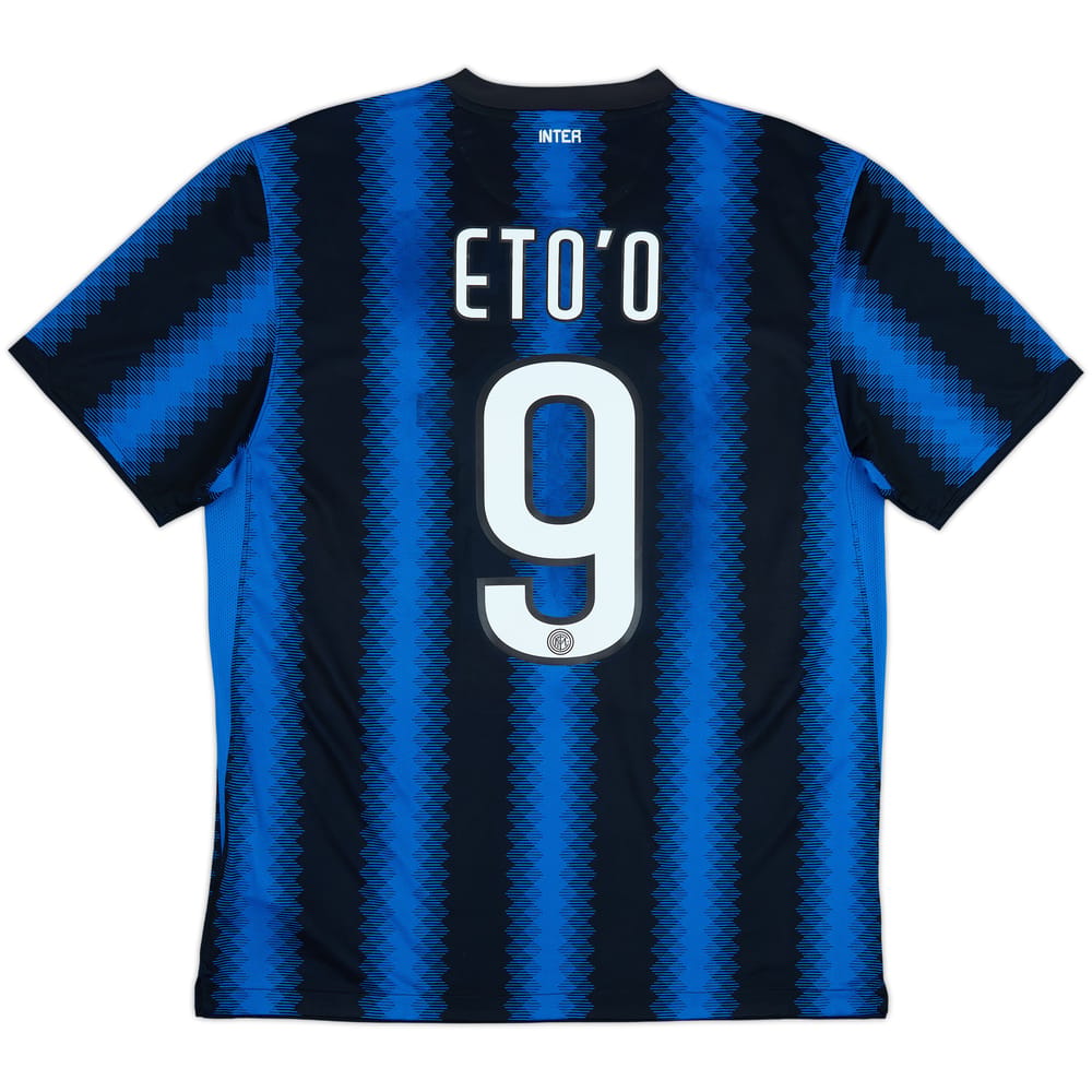 2010-11 Inter Milan Home Shirt Eto'o #9 - 8/10 - (L)