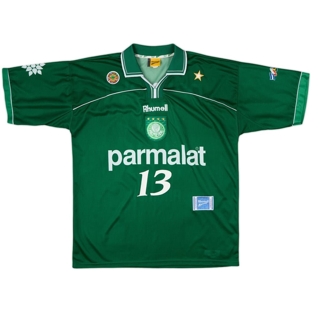 1999 Palmeiras Home Shirt #13 - 8/10 - (XL)