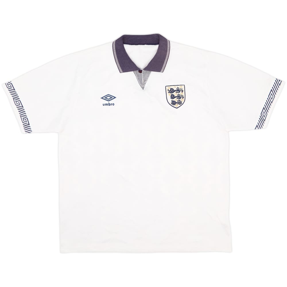 1990-92 England Home Shirt - 4/10 - (L)