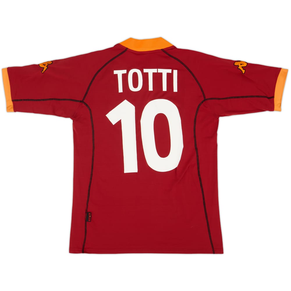 2001-02 Roma Home Shirt Totti #10 - 6/10 - (XXL)