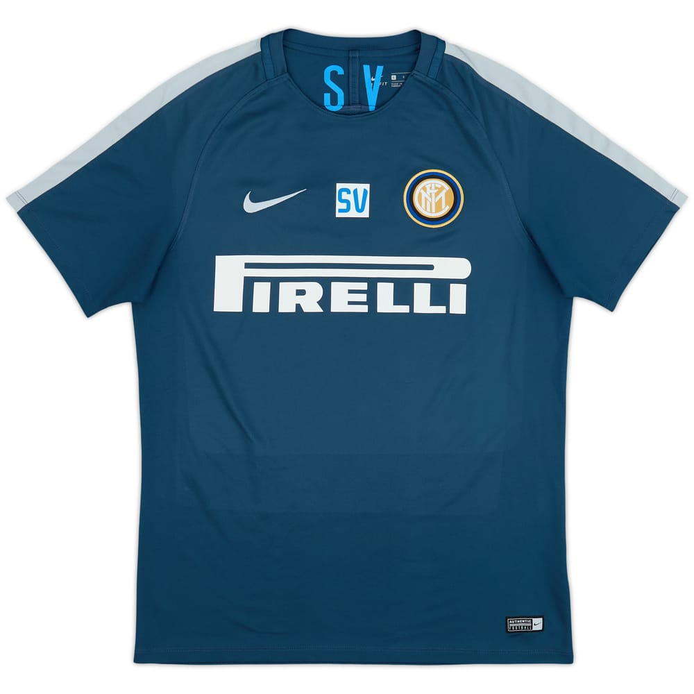 2016-17 Inter Milan Staff Issue Nike Training Shirt (S. Vecchi) - 7/10 - (L)