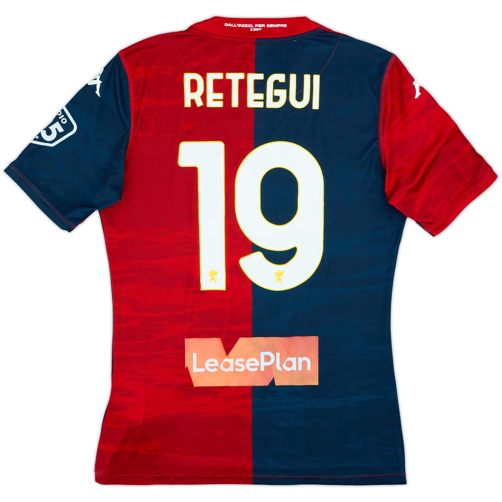 2023-24 Genoa Home Shirt Retegui #19 - 9/10 - (XL)