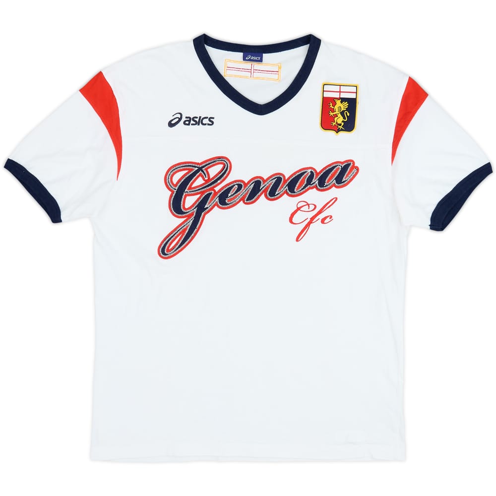Camiseta de algodón Asics del Genoa 2008-09 - 8/10 - (XL)