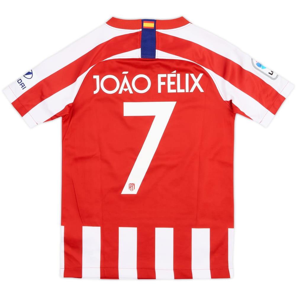2019-20 Atletico Madrid Home Shirt Joao Felix #7 - 9/10 - (S.Boys)