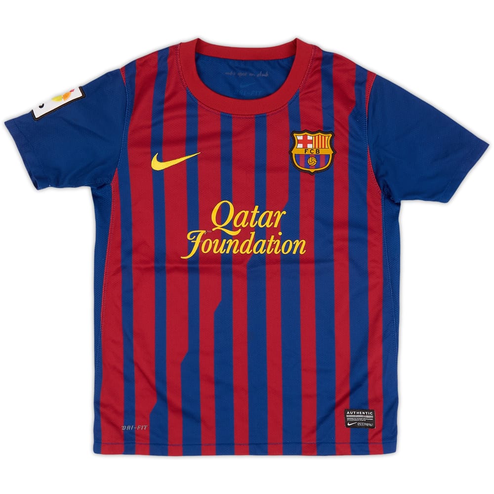 2011-12 Barcelona Home Shirt - 4/10 - (S.Boys)