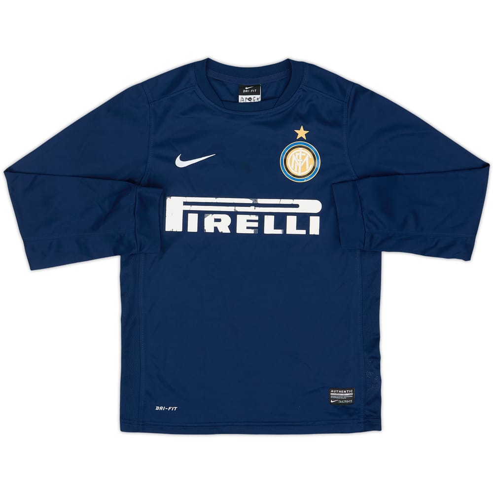 Camiseta Nike de entrenamiento de manga larga del Inter Milan 2012-13 - 5/10 - (Niños M)