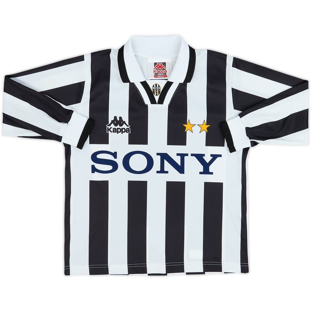 1995-97 Juventus Basic Home L/S Shirt - 8/10 - (S.Boys)