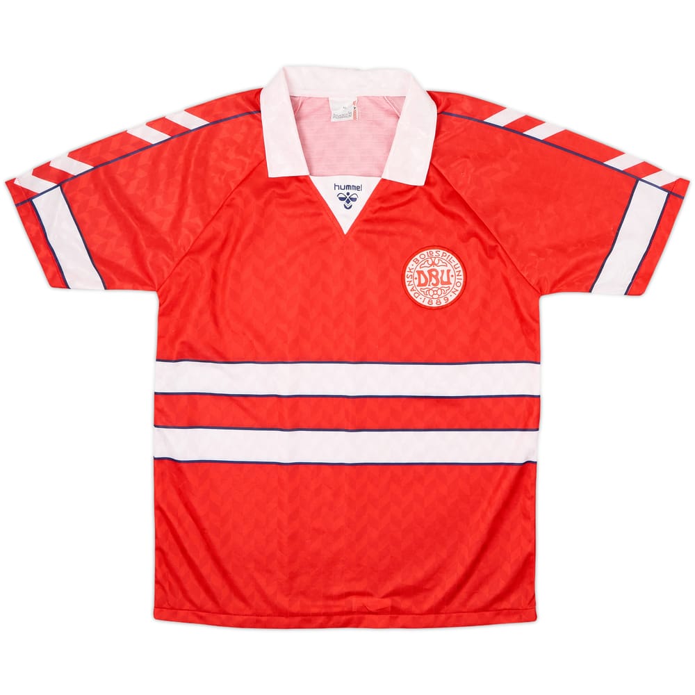 1988 Denmark Home Shirt - 9/10 - (XL)